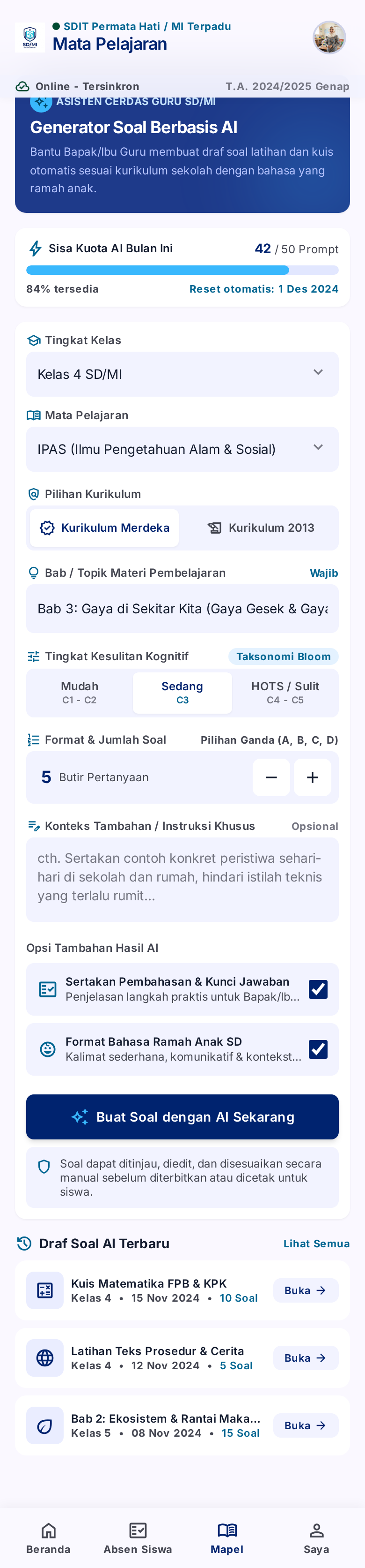 Super Admin Multi Sekolah